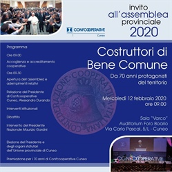 ASSEMBLEA PROVINCIALE  2020 COSTRUTTORI DI BENE COMUNE